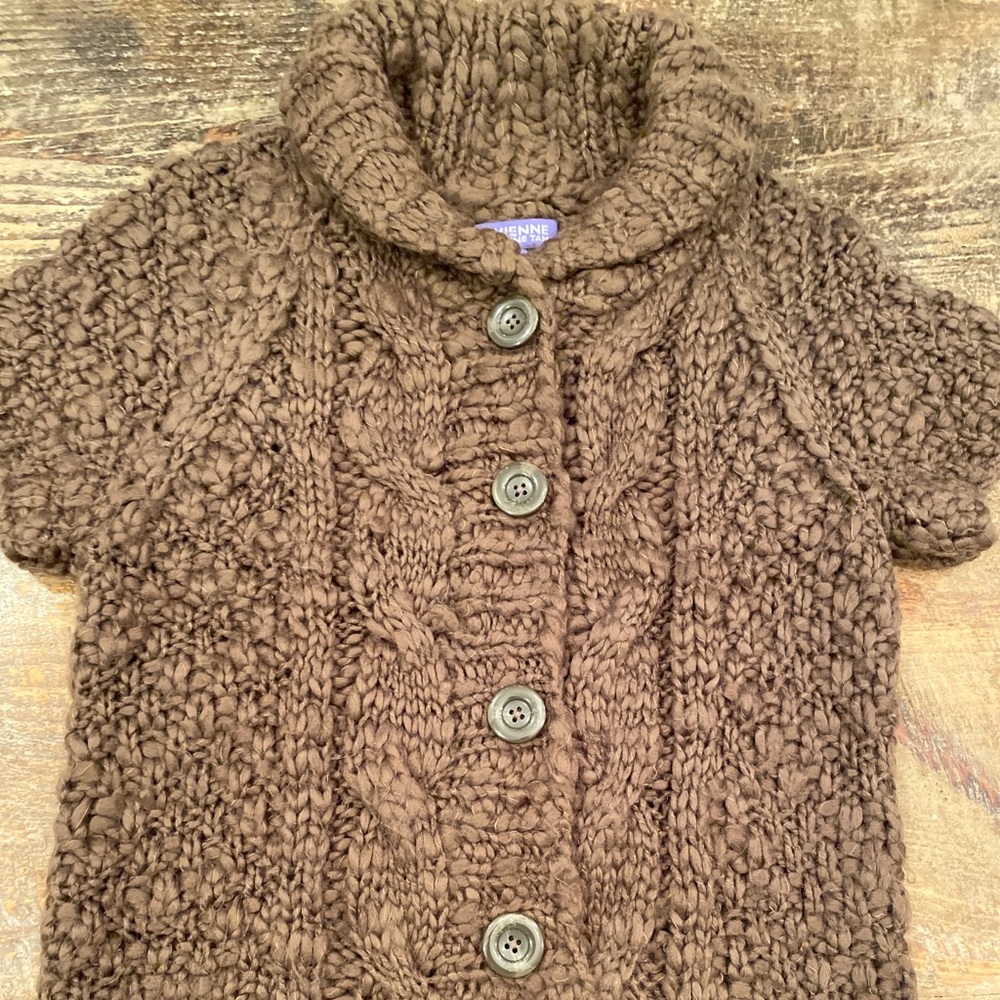 VIVIENNE TAM Button Front Chunky Knit Cardigan